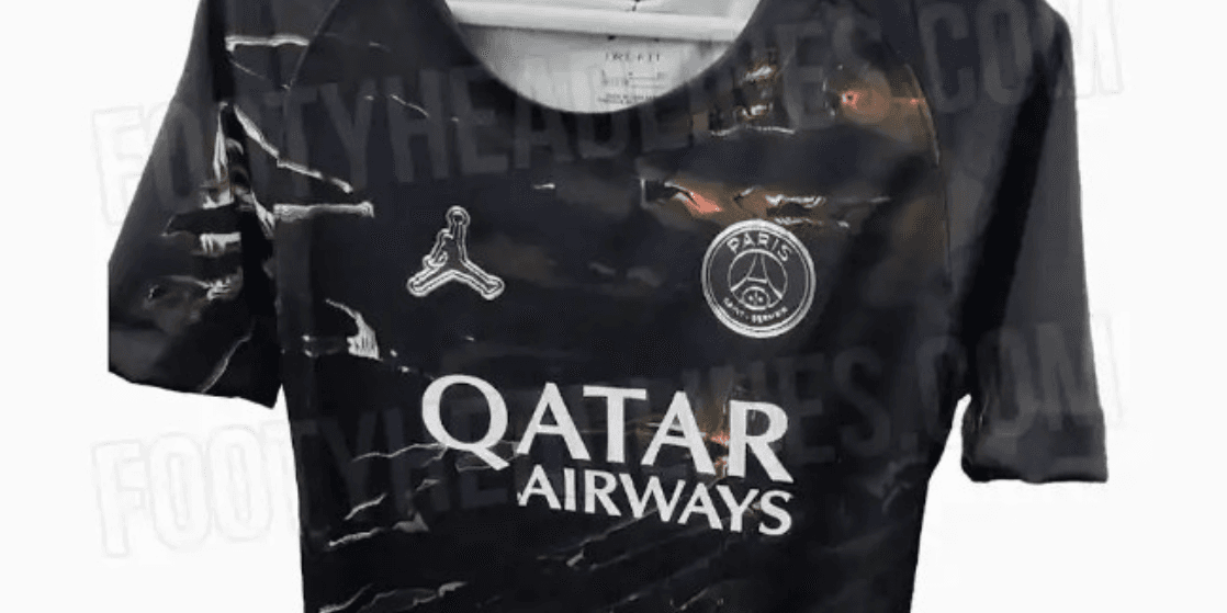 Paris Saint-Germain 2025–26 Fifth Kit Leaked: Predominantly Black with Multicolour Reflective Effects